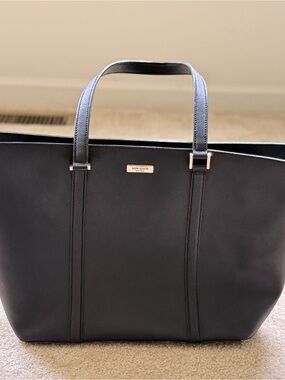 kate spade Black Leather Tote